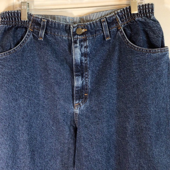 Wrangler vintage bare back jeans women’s size 20W blue relaxed fit western - Picture 3 of 8